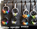 LGBTQIA+ Pride Flag Chainmail Necklace | Handmade Minimalist Aluminum Jewelry – Custom Flag