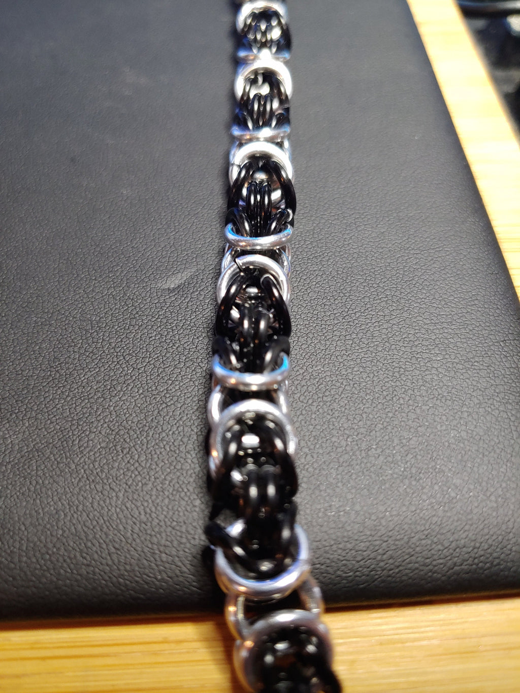 Custom Color Byzantine Chainmail Bracelet | Handmade Personalized Aluminum Jewelry