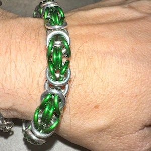 Custom Color Byzantine Chainmail Bracelet | Handmade Personalized Aluminum Jewelry
