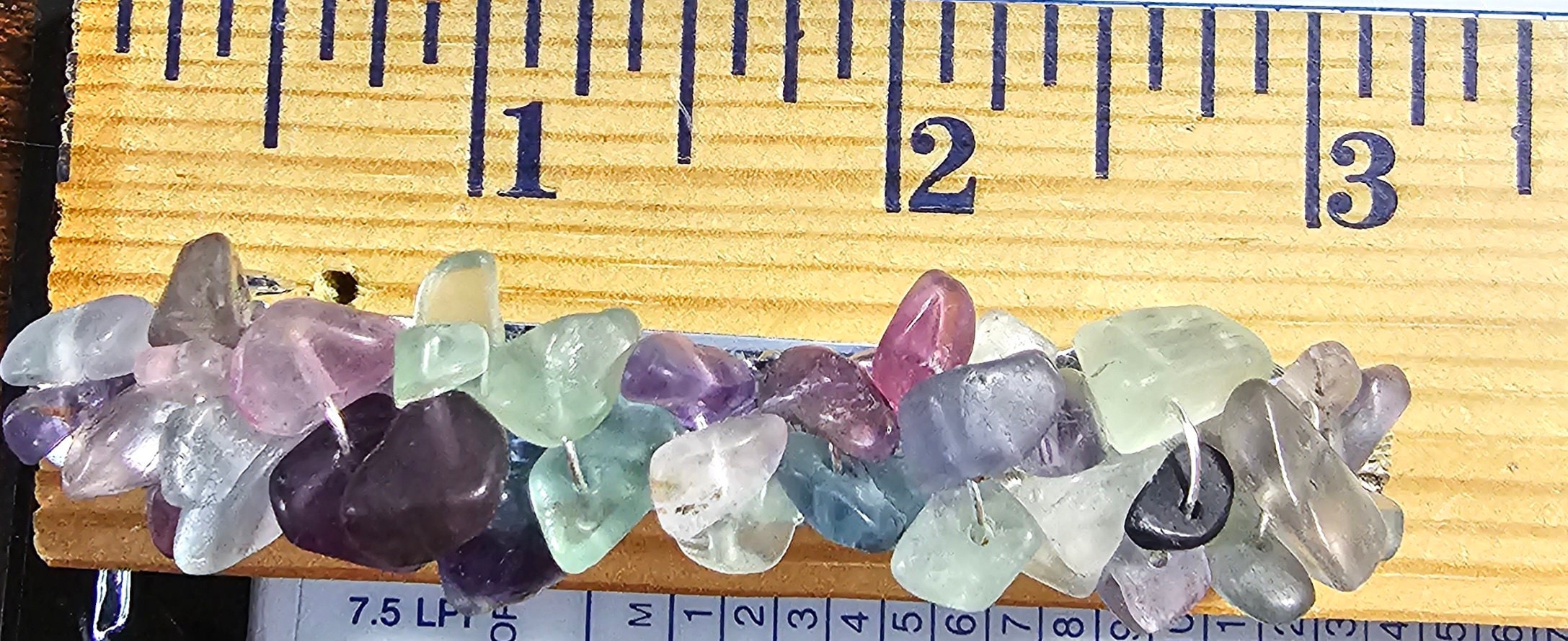 Fluorite Crystal Chip Barrette | Wire Wrapped Gemstone Hair Clip
