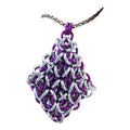 Chainmail Jelly Cube Fidget Necklace or Keychain | Handmade Sensory Pendant – Custom Colors
