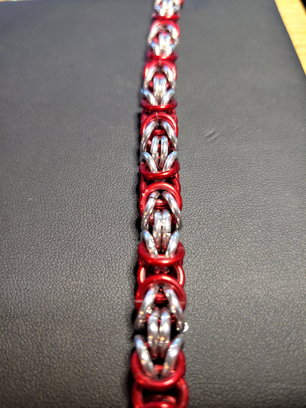 Custom Color Byzantine Chainmail Bracelet | Handmade Personalized Aluminum Jewelry