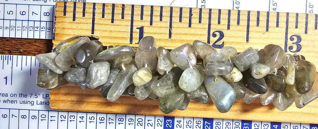 Labradorite Crystal Chip Barrette | Wire Wrapped Hair Clip in 3 Sizes