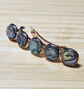 Abalone Shell Cabochon Barrette | Gold French Hair Clip