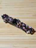 Rainbow Tourmaline Chip Barrette | Wire Wrapped Gemstone Hair Clip