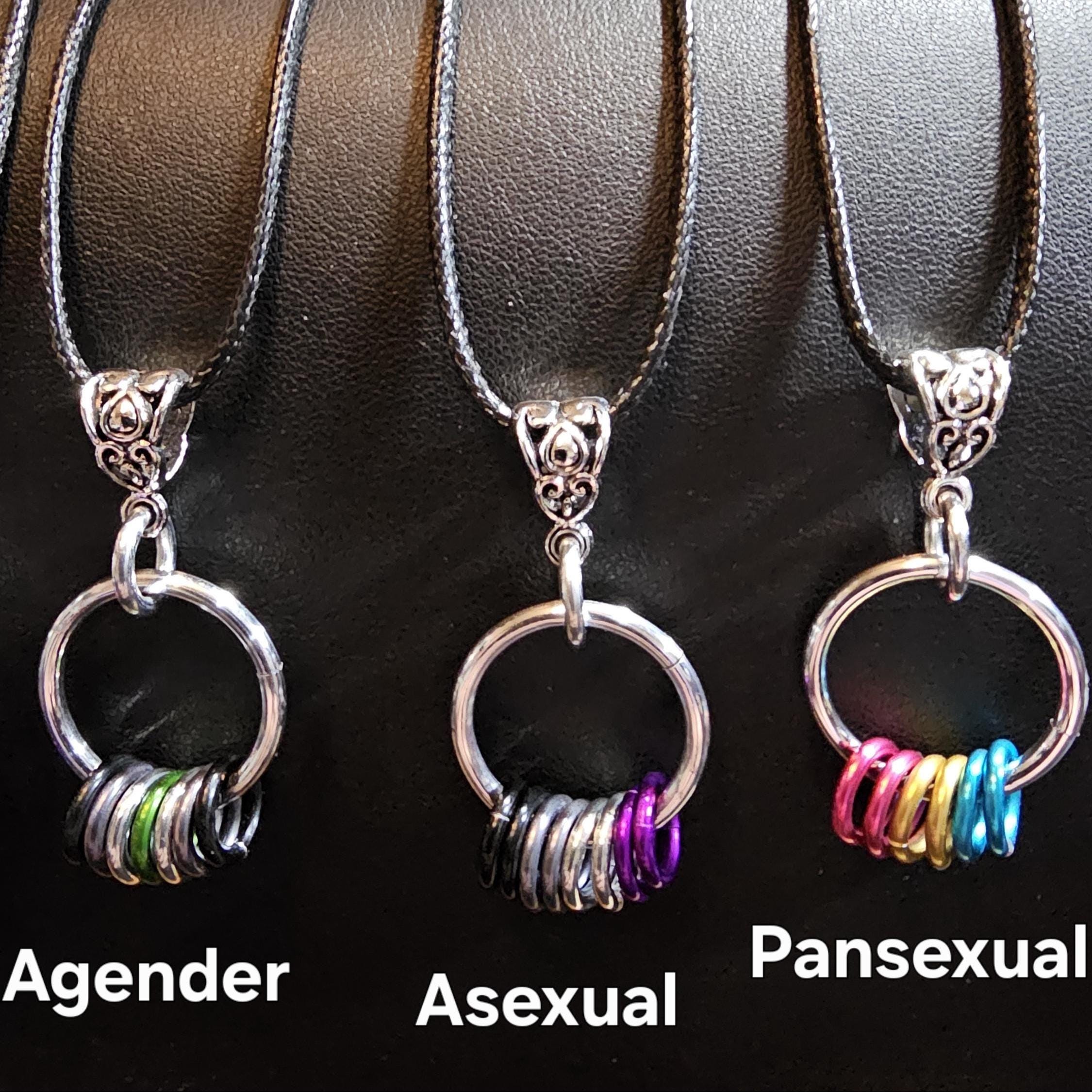 LGBTQIA+ Pride Flag Chainmail Necklace | Handmade Minimalist Aluminum Jewelry – Custom Flag