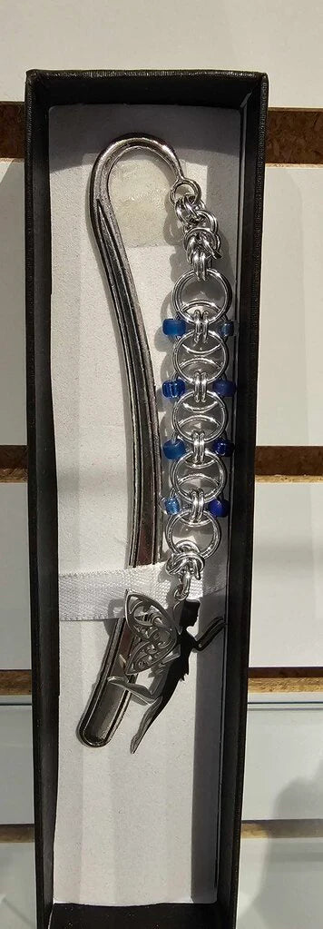 Chainmail Bookmark | Helm Weave with Fairy Charm | Gift Boxed
