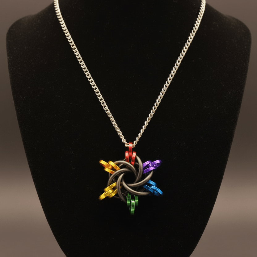 Starry Night Star Pendant Necklace - Gray Cat Manor Designs