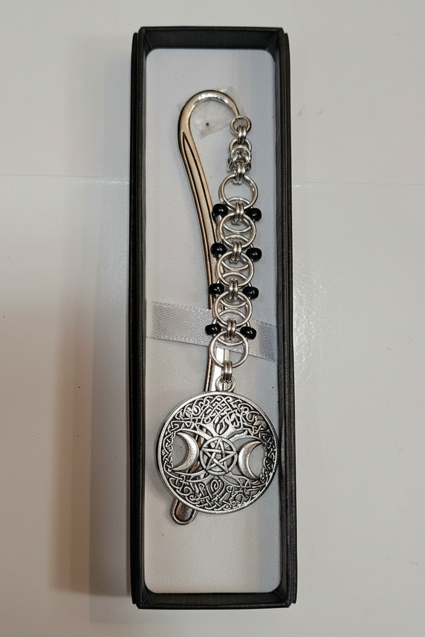 Triple Moon Bookmark in Gift Box - Clean Product Photo